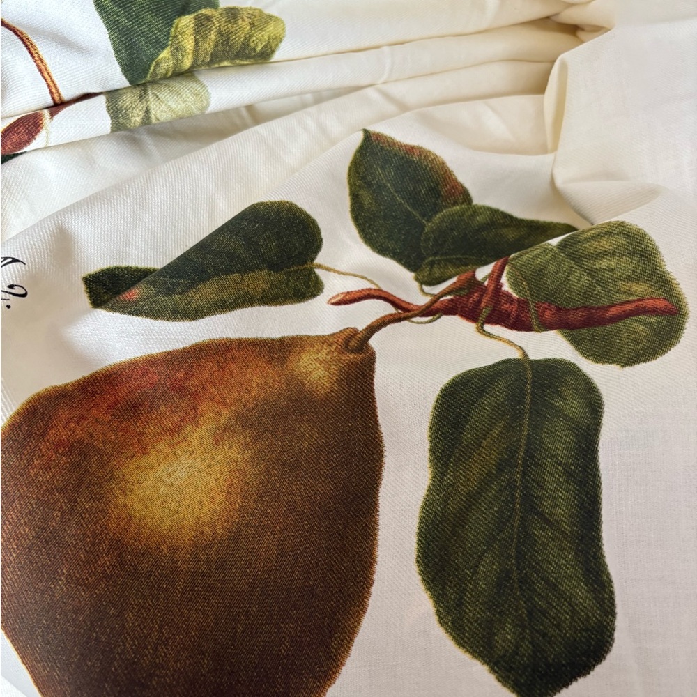 Williams Sonoma tablecloth 70by 108 in
discovered unopened in package